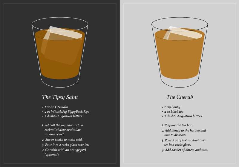 One dash naughty, one dash nice—provide both cocktails and mocktails!